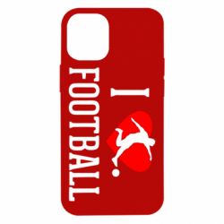Чохол для iPhone 12 mini I love football - PrintSalon