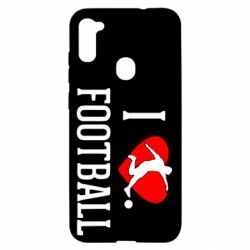 Чохол для Samsung A11 / M11 I love football - PrintSalon