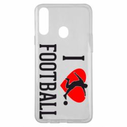 Чохол для Samsung A20s I love football - PrintSalon