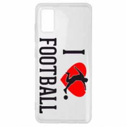 Чохол для Samsung A41 I love football - PrintSalon