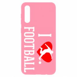 Чохол для Samsung A50 I love football - PrintSalon
