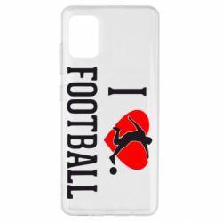 Чохол для Samsung A51 I love football - PrintSalon