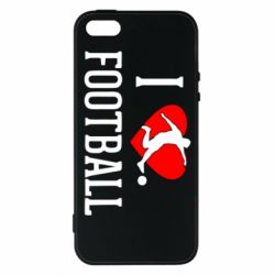 Чохол для iphone 5/5S/SE I love football - PrintSalon