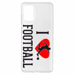 Чохол для Samsung S20+ I love football - PrintSalon