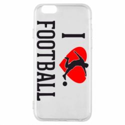 Чохол для iPhone 6/6S I love football - PrintSalon