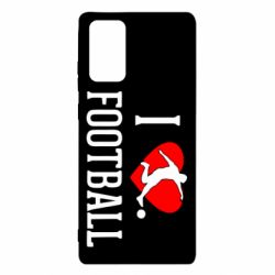 Чохол для Samsung Note 20 I love football - PrintSalon