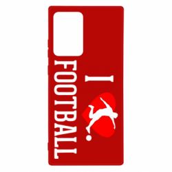 Чохол для Samsung Note 20 Ultra I love football - PrintSalon