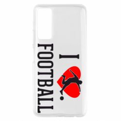 Чохол для Huawei P Smart 2021 I love football - PrintSalon