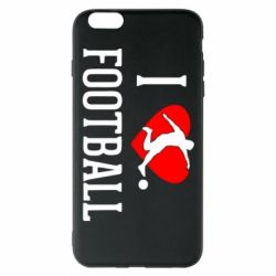 Чохол для iPhone 6 Plus/6S Plus I love football - PrintSalon