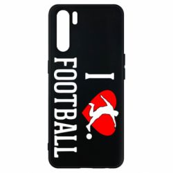Чохол для Oppo A91 / Reno3I love football - PrintSalon