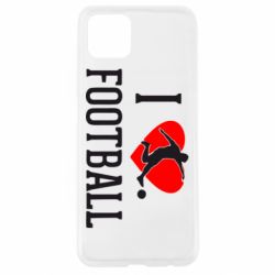 Чохол для Oppo A92sI love football - PrintSalon