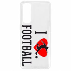 Чохол для Oppo Reno 4 Pro I love football - PrintSalon