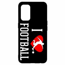 Чохол для Oppo Reno 5 4G I love football - PrintSalon