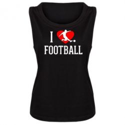 Майка жіноча I love football - PrintSalon