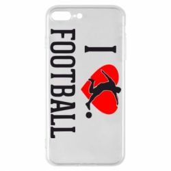 Чехол для iPhone 7 Plus I love football-PrintSalon Чехол для iPhone 7 Plus I love football
