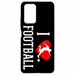 Чохол для Xiaomi Redmi Note 10 Pro I love football - PrintSalon