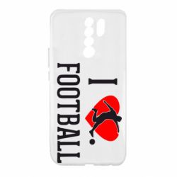 Чохол для Xiaomi Redmi 9 I love football - PrintSalon