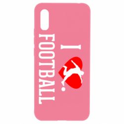 Чохол для Xiaomi Redmi 9a I love football - PrintSalon