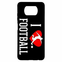Чохол для Xiaomi Poco X3 I love football - PrintSalon