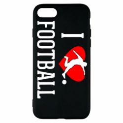 Чохол для iPhone 8 I love football - PrintSalon