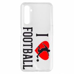 Чохол для Realme 6 Pro I love football - PrintSalon