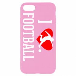Чохол для iPhone SE 2022 I love football - PrintSalon