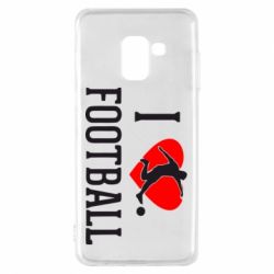 Чохол для Samsung A8 2018 I love football - PrintSalon