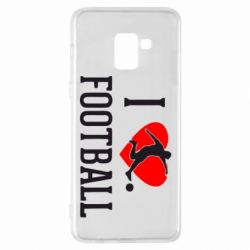 Чохол для Samsung A8+ 2018 I love football - PrintSalon