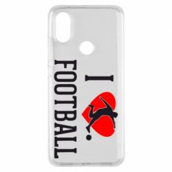 Чохол для Xiaomi Mi A2 I love football - PrintSalon