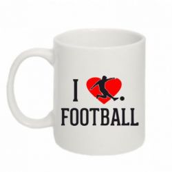 Чашка 320ml I love football - PrintSalon