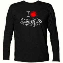 Футболка с длинным рукавом I love Habrahabr - PrintSalon