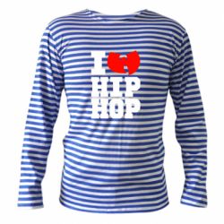Тельняшка с длинным рукавом I love Hip-hop Wu-Tang-PrintSalon Тельняшка с длинным рукавом I love Hip-hop Wu-Tang