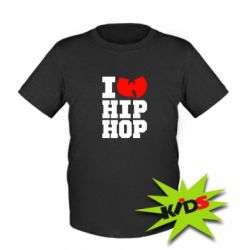 Дитяча футболка I love Hip-hop Wu-Tang-PrintSalon Дитяча футболка I love Hip-hop Wu-Tang
