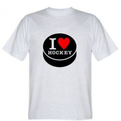 Мужская футболка Stedman I love hockey - PrintSalon
