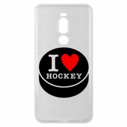 Чехол для Meizu Note 8 I love hockey