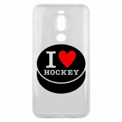 Чехол для Meizu X8 I love hockey - PrintSalon