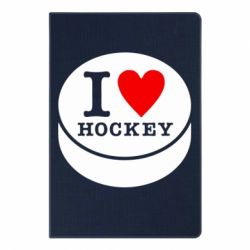 Блокнот с принто I love hockey - PrintSalon