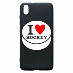 Чехол для Xiaomi Redmi 7A I love hockey - PrintSalon