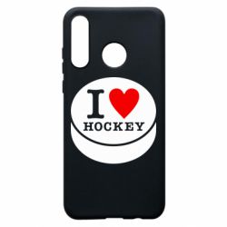 Чехол для Huawei P30 Lite I love hockey - PrintSalon