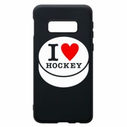 Чехол для Samsung S10e I love hockey - PrintSalon