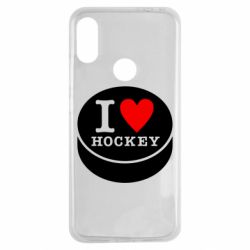 Чехол для Xiaomi Redmi Note 7 I love hockey