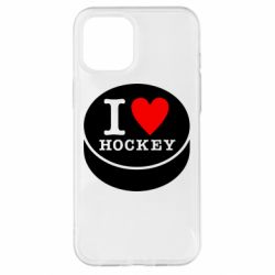 Чехол для iPhone 12 Pro Max I love hockey - PrintSalon