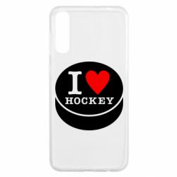 Чехол для Samsung A50 I love hockey-PrintSalon Чехол для Samsung A50 I love hockey