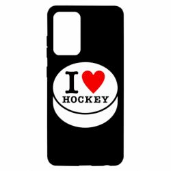 Чехол для Samsung A52 5G I love hockey - PrintSalon