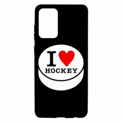 Чехол для Samsung A72 5G I love hockey