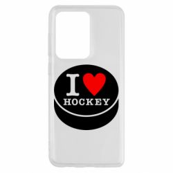 Чехол для Samsung S20 Ultra I love hockey - PrintSalon