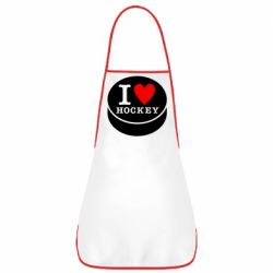 Фартук I love hockey - PrintSalon