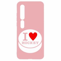 Чехол для Xiaomi Mi10/10 Pro I love hockey - PrintSalon