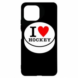 Чехол для Xiaomi Mi11 Lite I love hockey - PrintSalon