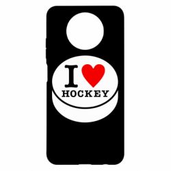 Чехол для Xiaomi Redmi Note 9 5G/Redmi Note 9T I love hockey - PrintSalon